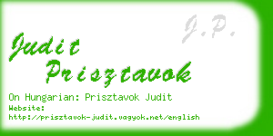 judit prisztavok business card